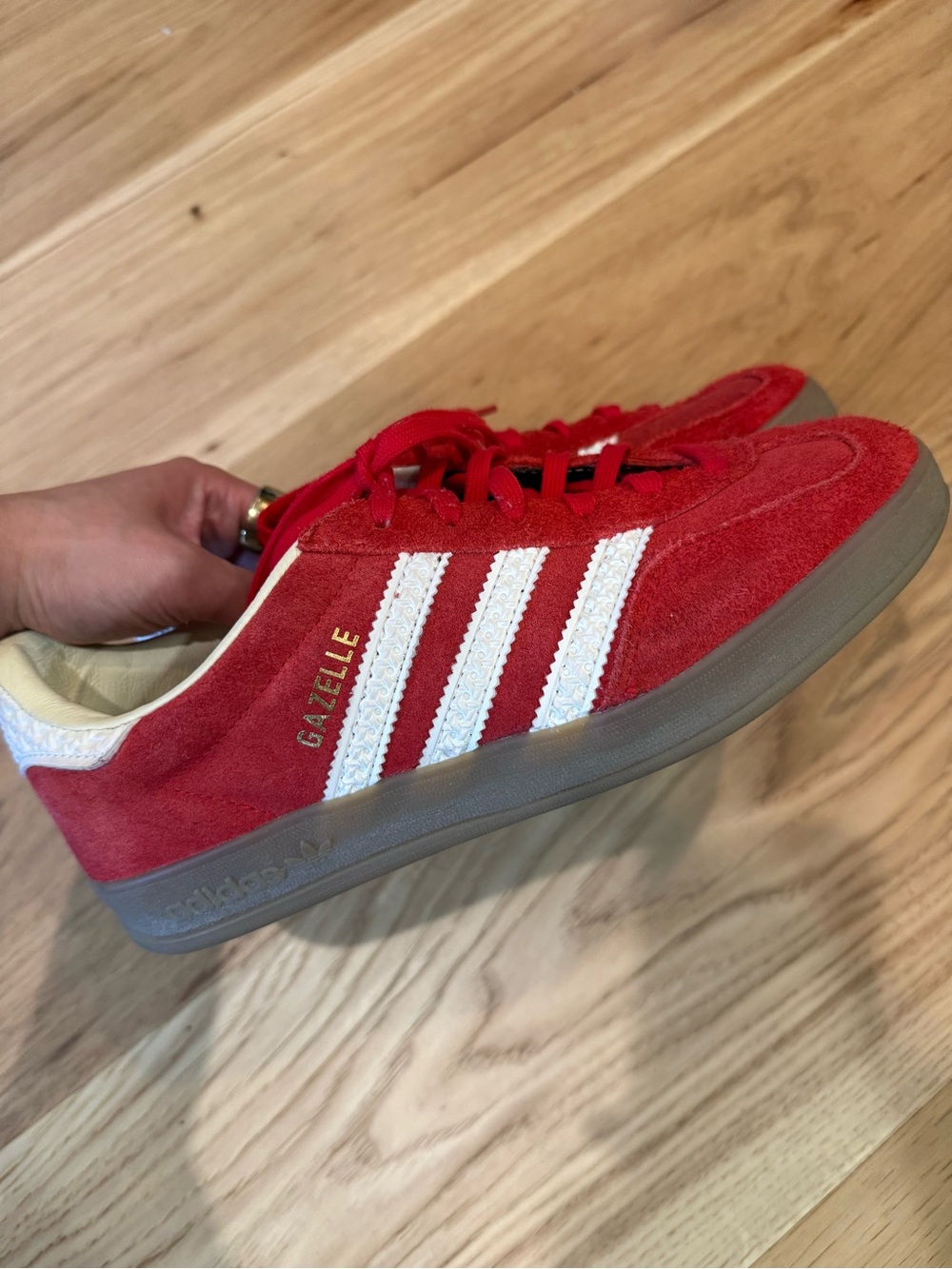 Adidas Red Gazelle Sneakers